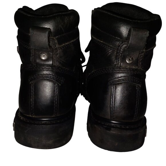 Harley-Davidson Mens Black Leather Ruskin Lace-Up Motorcycle Boots Size 11.5 M - Picture 6 of 15